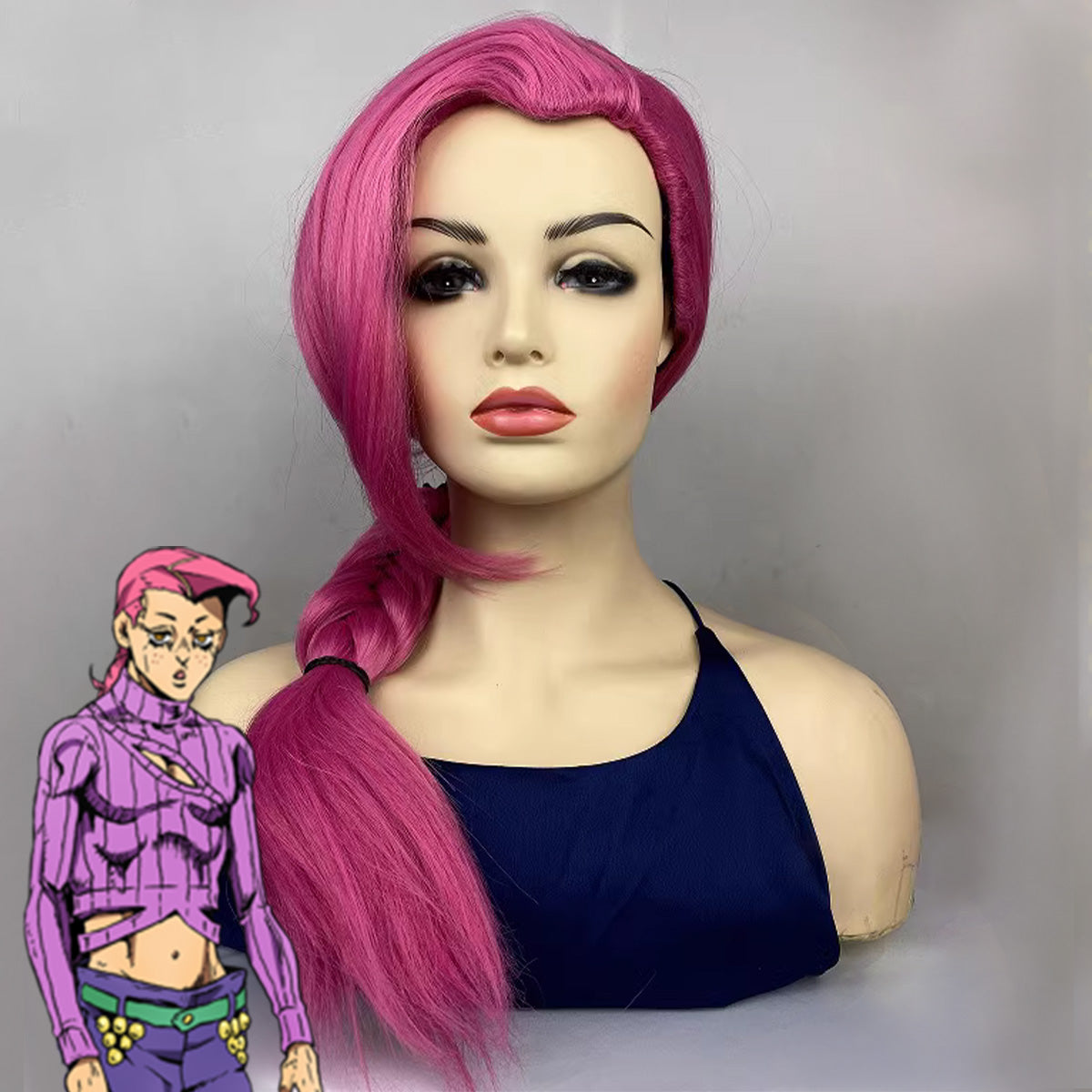JoJo's Bizarre Adventure: Vento Aureo Golden Wind Vinegar Doppio Diavolo Pink Cosplay Wig Wig - Tophatter Daily Deals